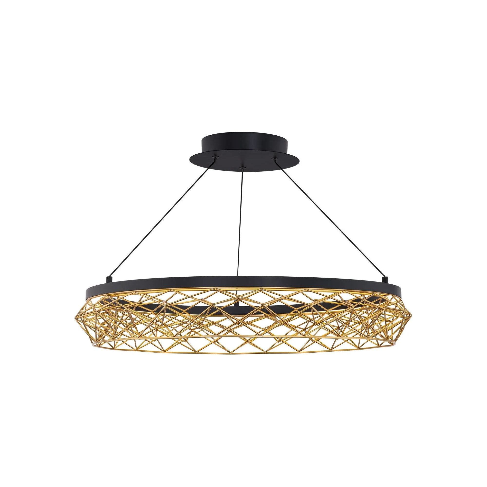 WAC Lighting - Lacey LED Pendant - PD-45427-BK/GO | Montreal Lighting & Hardware