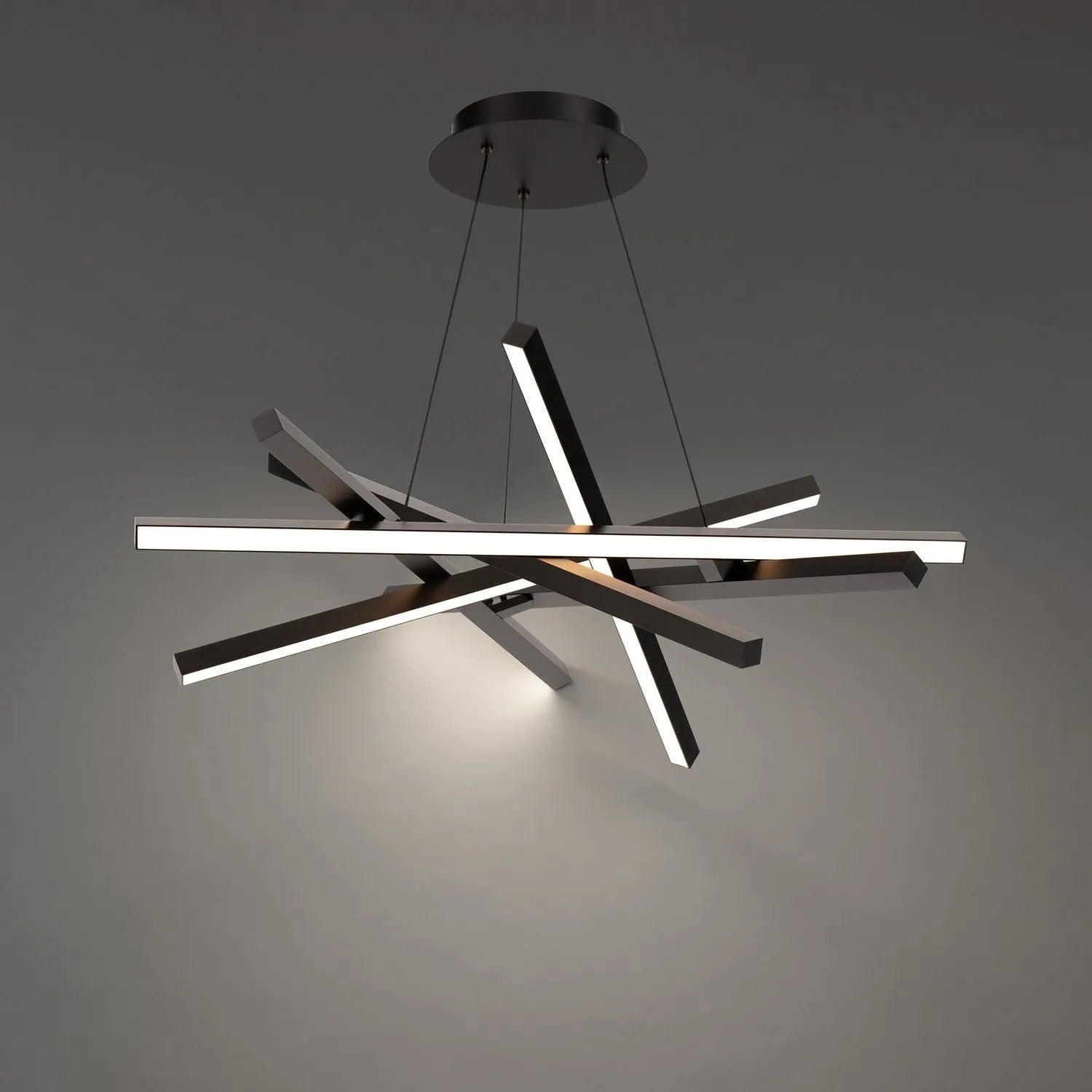 WAC Lighting - Paralla x LED Chandelier - PD-73134-BK | Montreal Lighting & Hardware