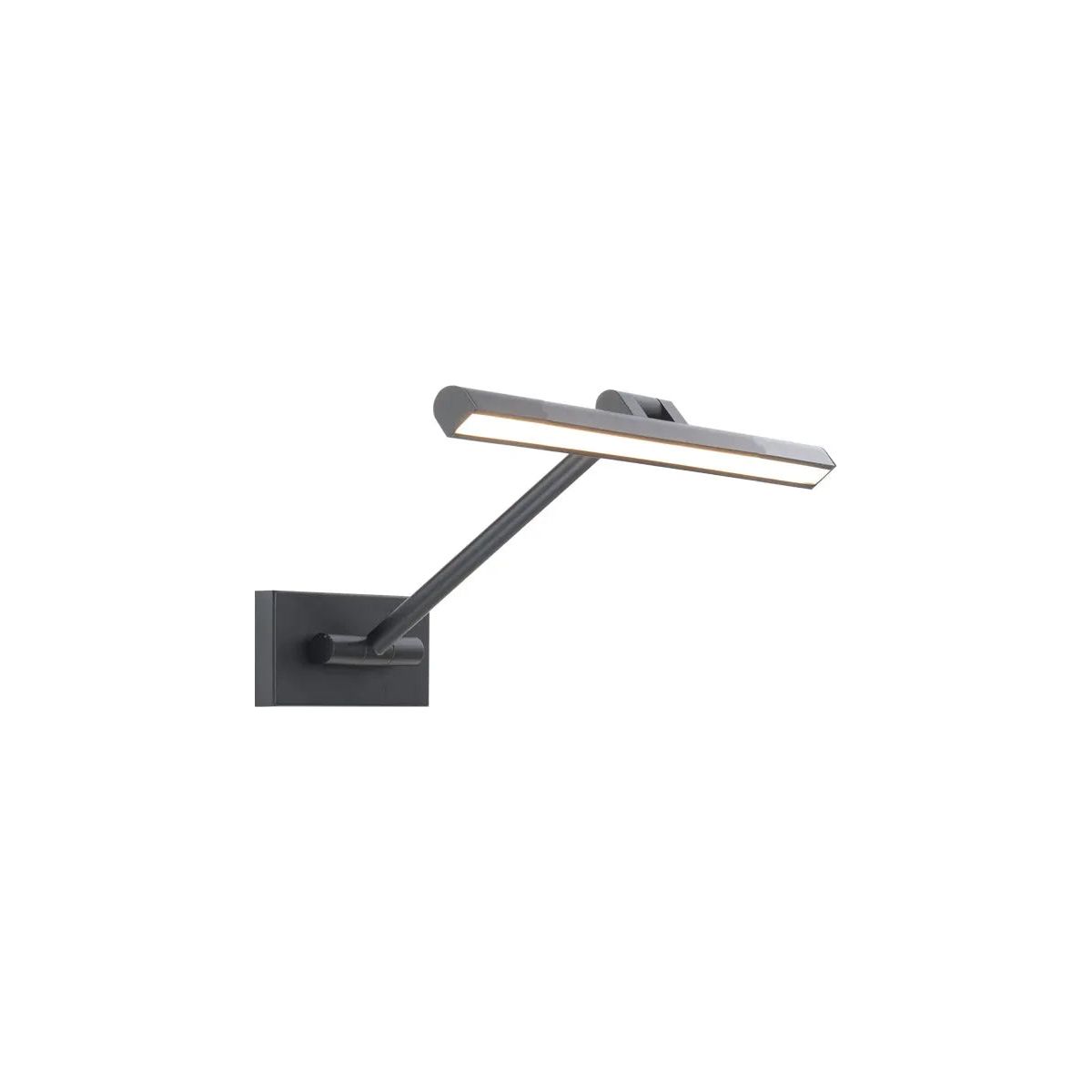 WAC Lighting - Reed LED Swing Arm Wall Lamp - PL-11017-BK | Montreal Lighting & Hardware