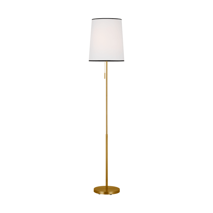 Visual Comfort Studio Dylan Floor Lamp in Burnished Brass by Thomas O'Brien  