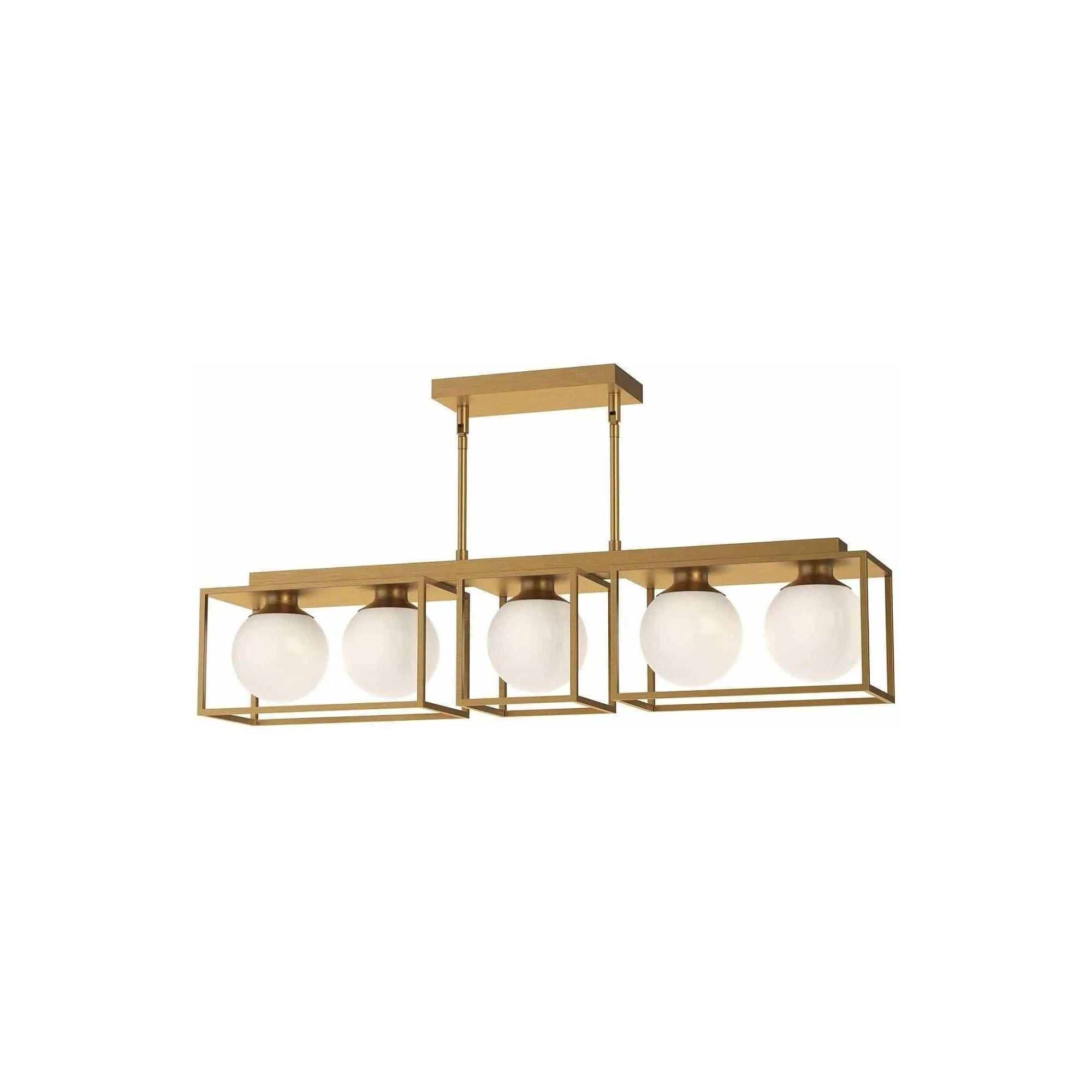 Alora Lighting - Amelia Linear Pendant - LP519535AGOP | Montreal Lighting & Hardware