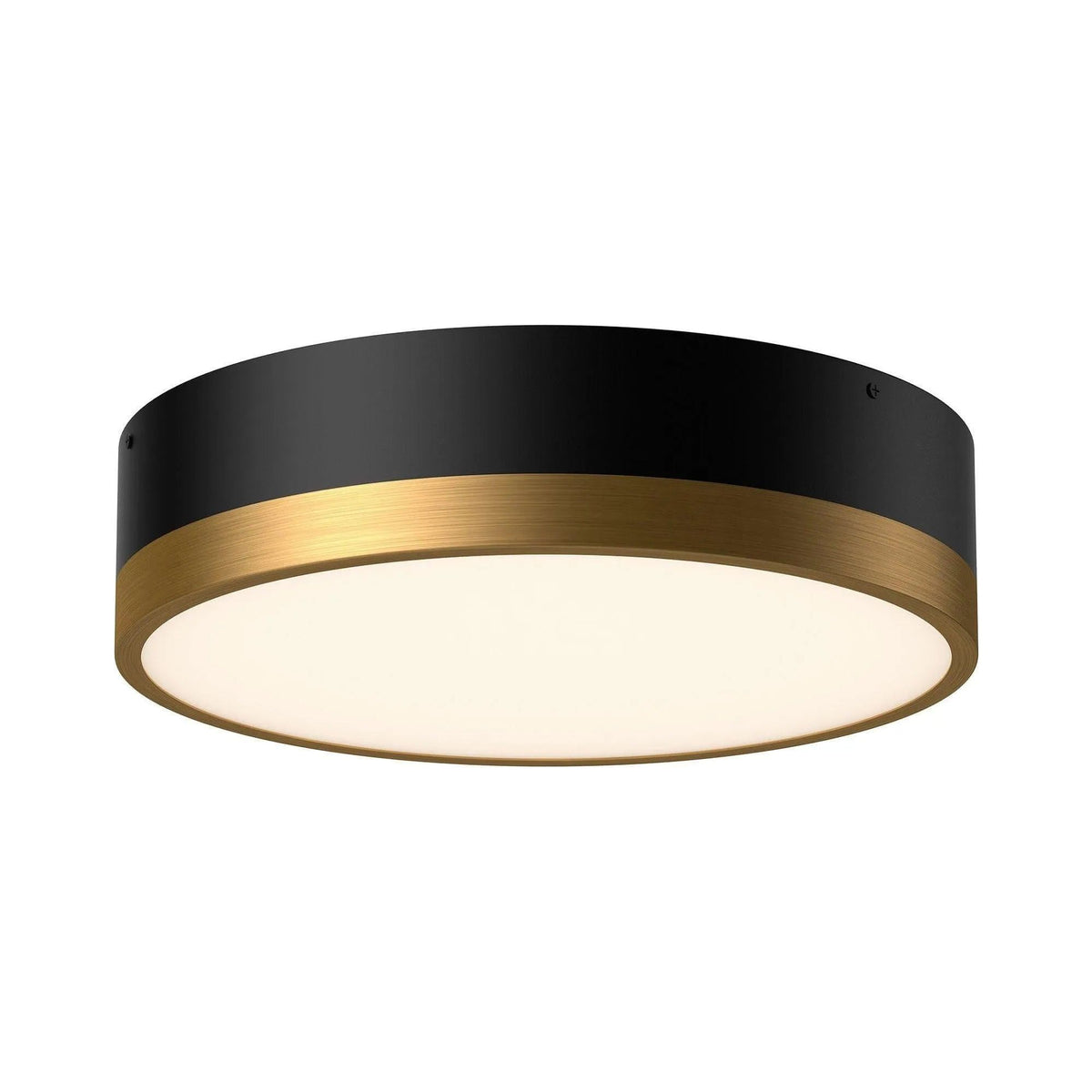 Alora Lighting - Brisbane Two-Tone Flush Mount - FM556216AGMB | Montreal Lighting & Hardware