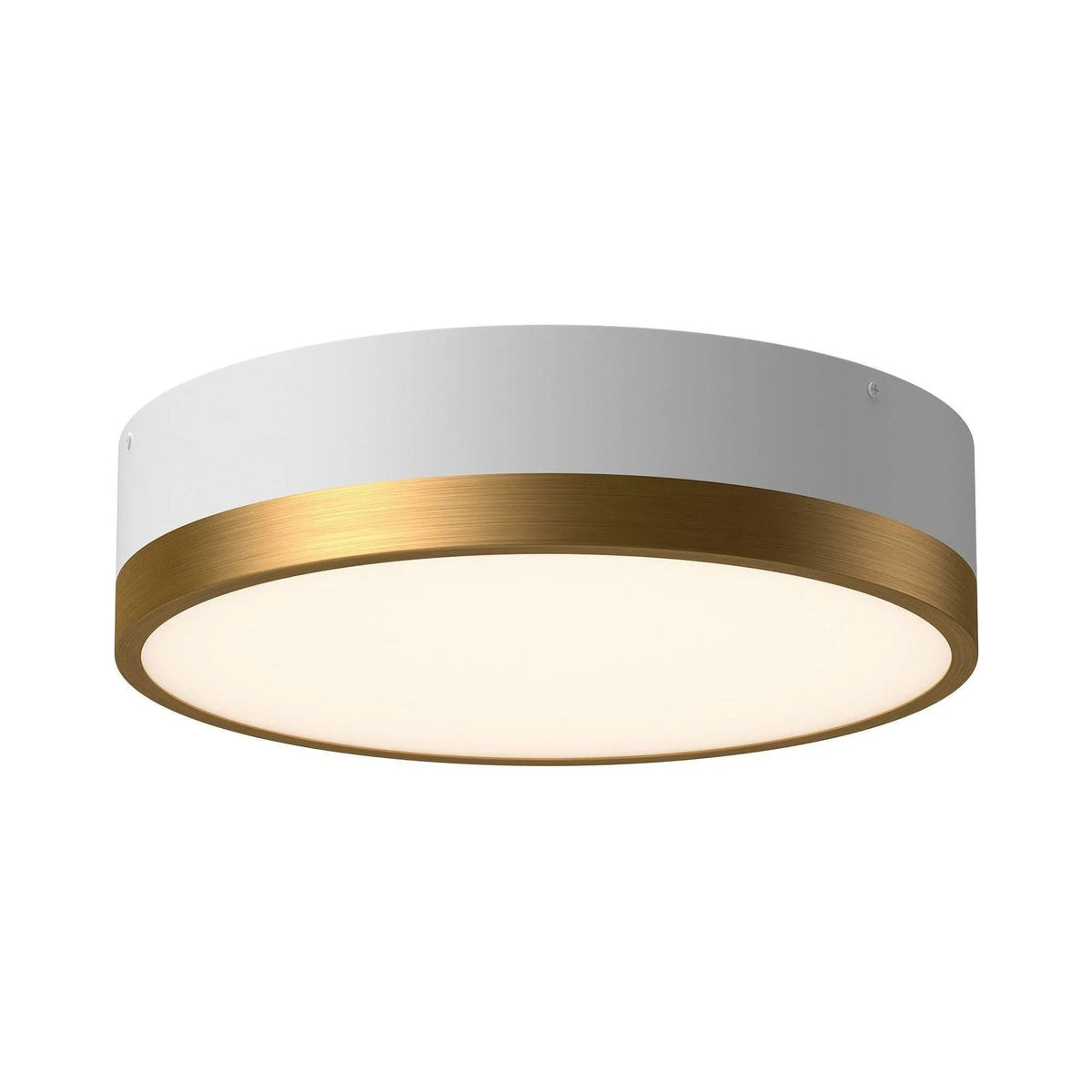 Alora Lighting - Brisbane Two-Tone Flush Mount - FM556216AGWH | Montreal Lighting & Hardware