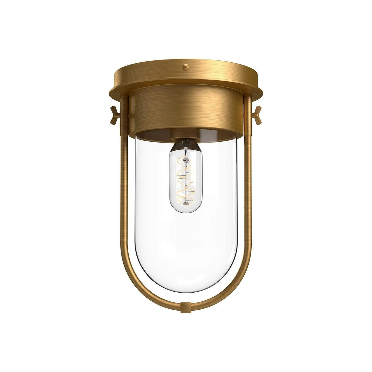 Alora Lighting - Cyrus Flush Mount - FM539008AGCL | Montreal Lighting & Hardware