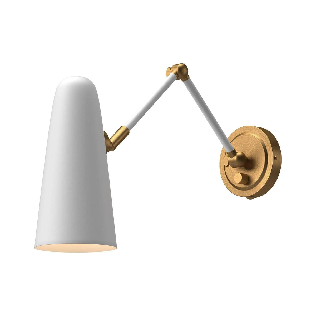 Alora Lighting - Daniel Wall-Swing Sconce - WV578925WHAG | Montreal Lighting & Hardware