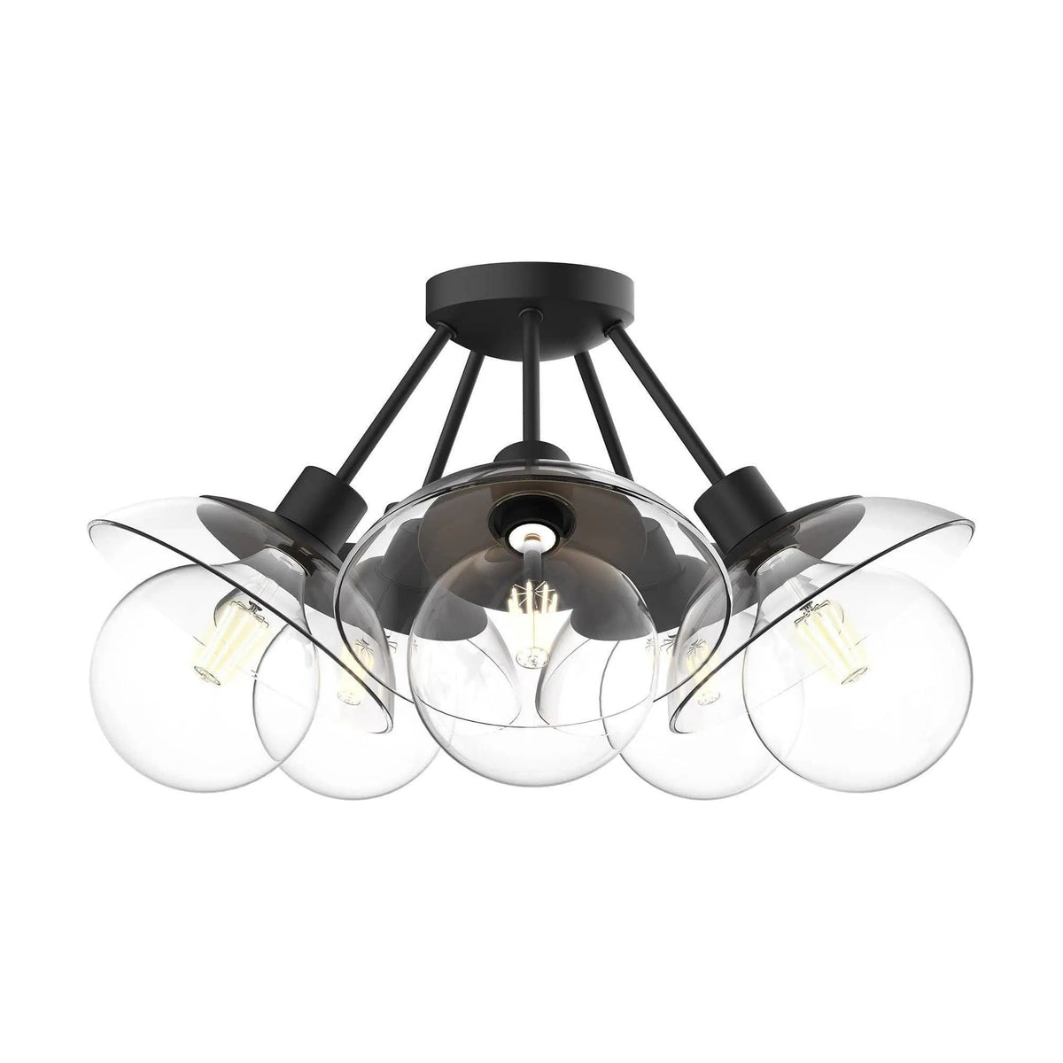 Alora Lighting - Francesca Semi-Flush Mount - SF517220MBCL | Montreal Lighting & Hardware