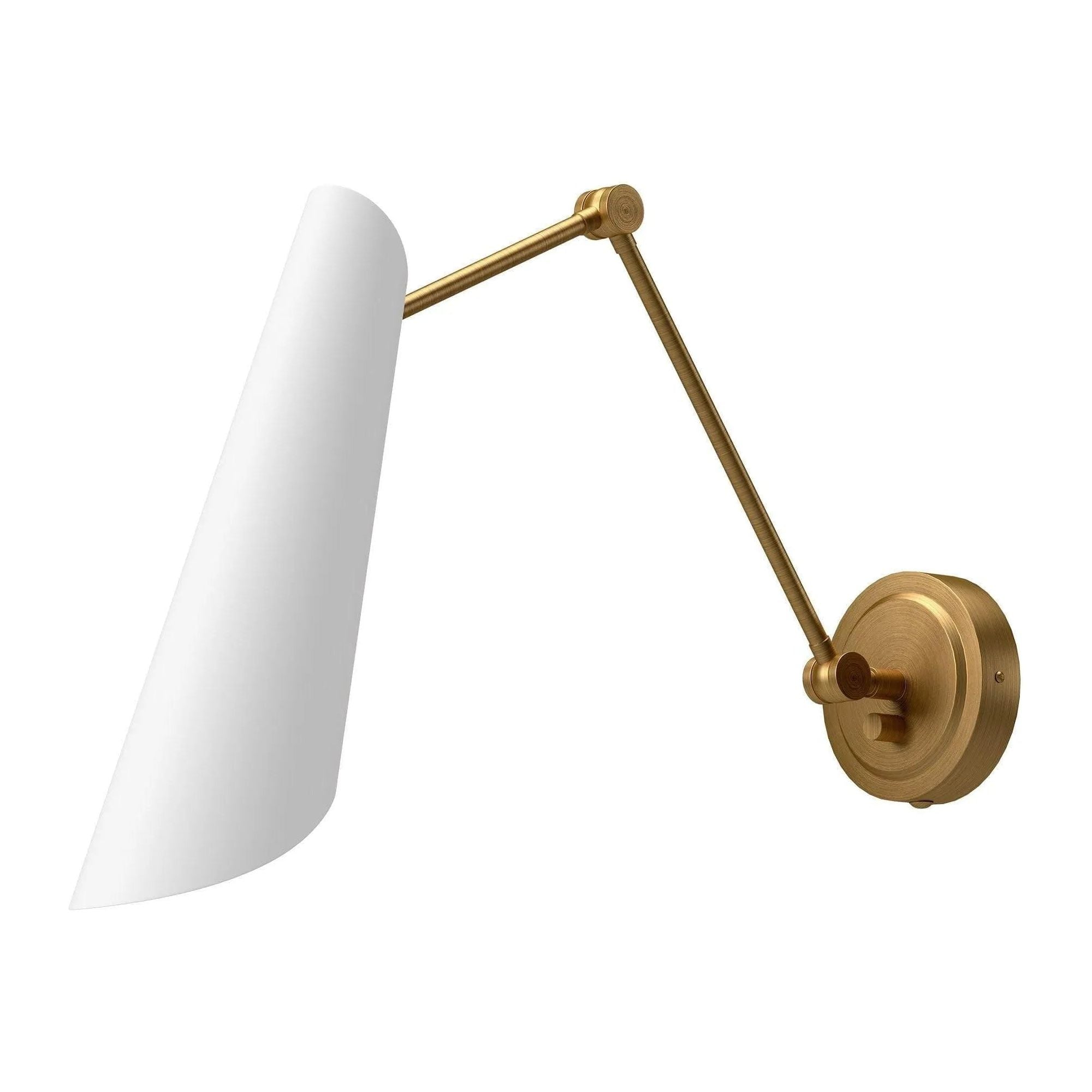 Alora Lighting - Gabriel Wall-Swing Wall Sconce - WV572325WHAG | Montreal Lighting & Hardware