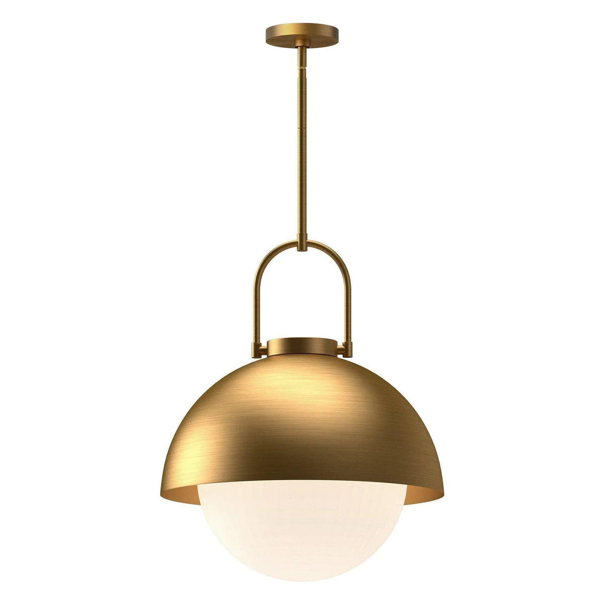 Alora Lighting - Harper Globe Pendant - PD507216AGOP | Montreal Lighting & Hardware