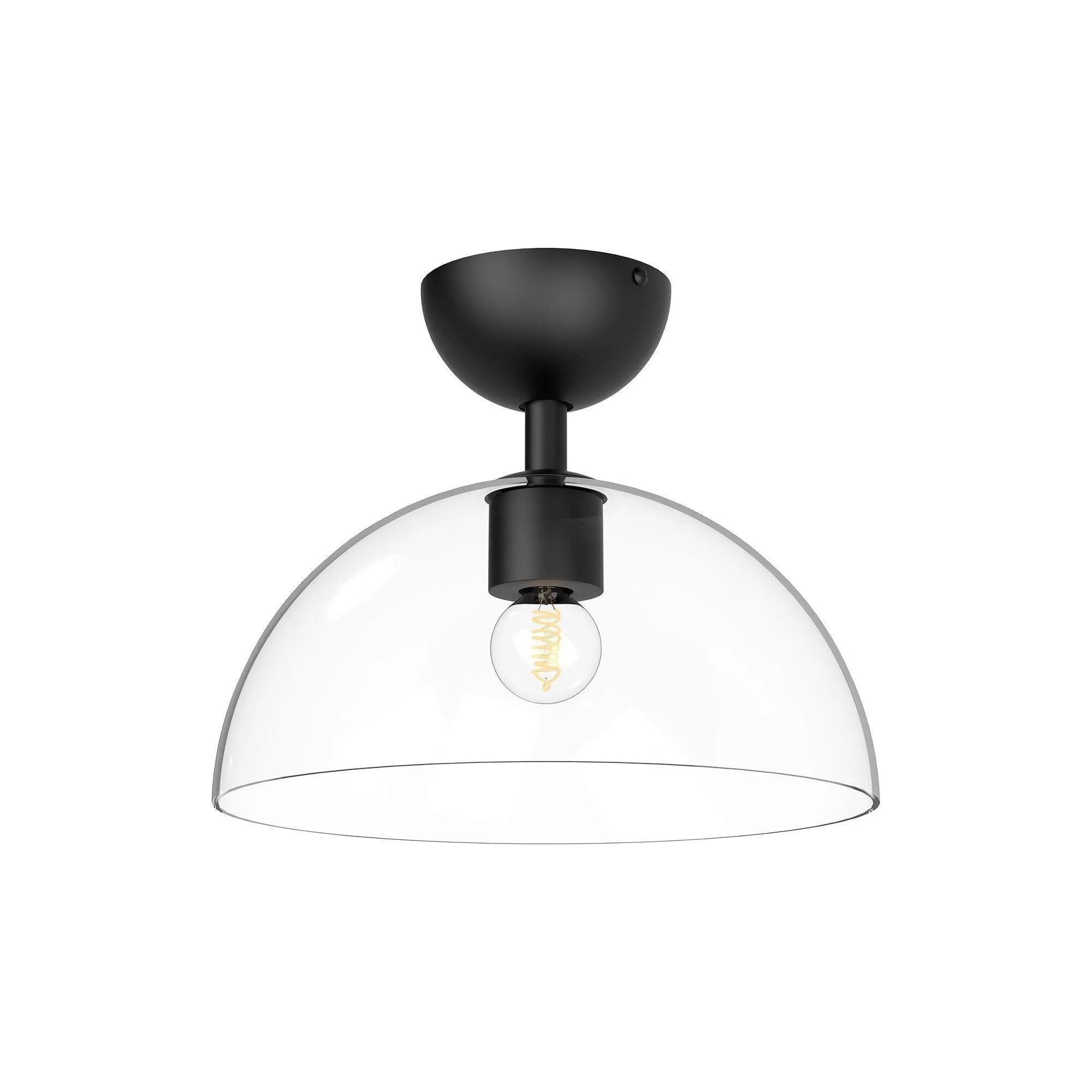 Alora Lighting - Jude Semi-Flush Mount - SF563012MBCL | Montreal Lighting & Hardware