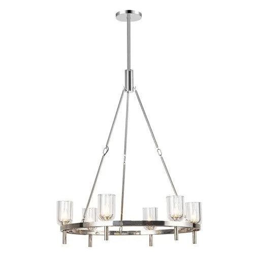 Alora Lighting - Lucian Chandelier - CH338632PNCC | Montreal Lighting & Hardware