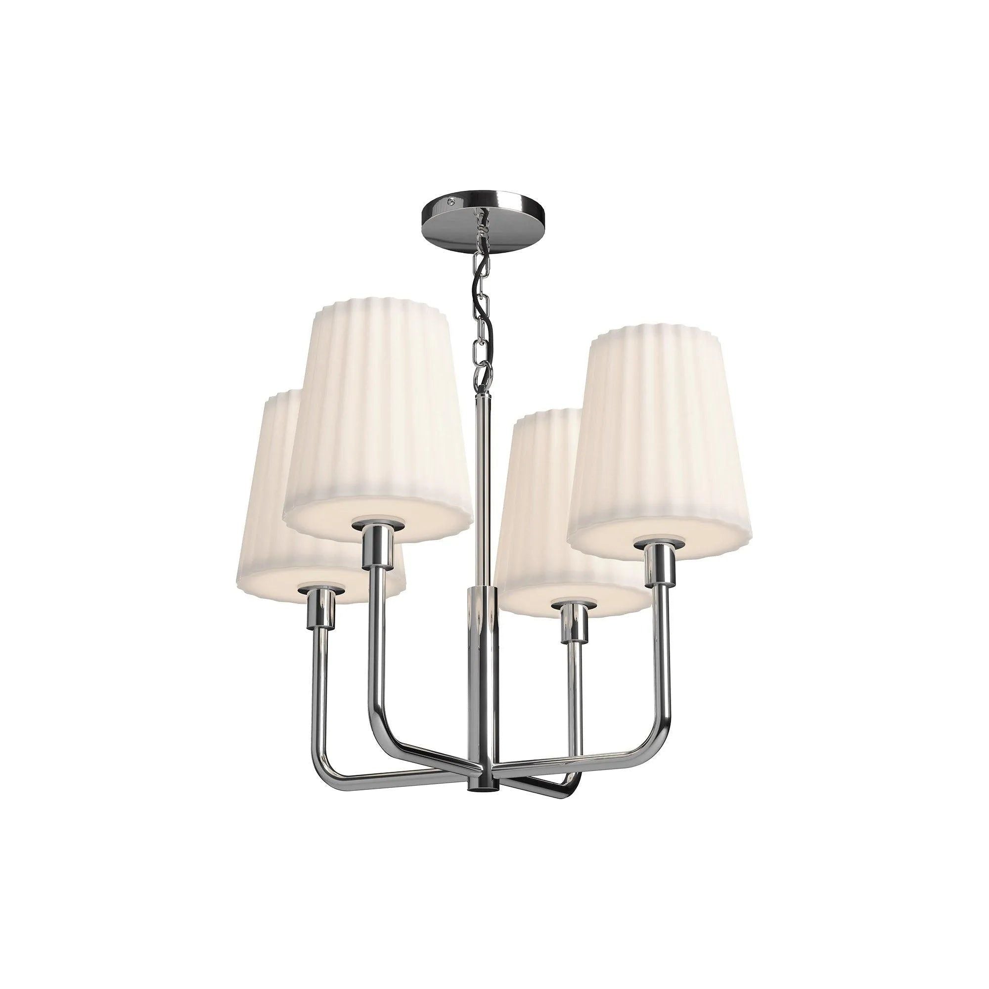 Alora Lighting - Plisse Chandelier - CH628423CHOP | Montreal Lighting & Hardware