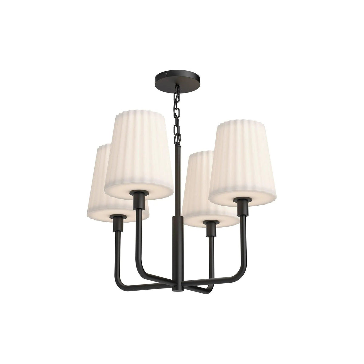 Alora Lighting - Plisse Chandelier - CH628423MBOP | Montreal Lighting & Hardware