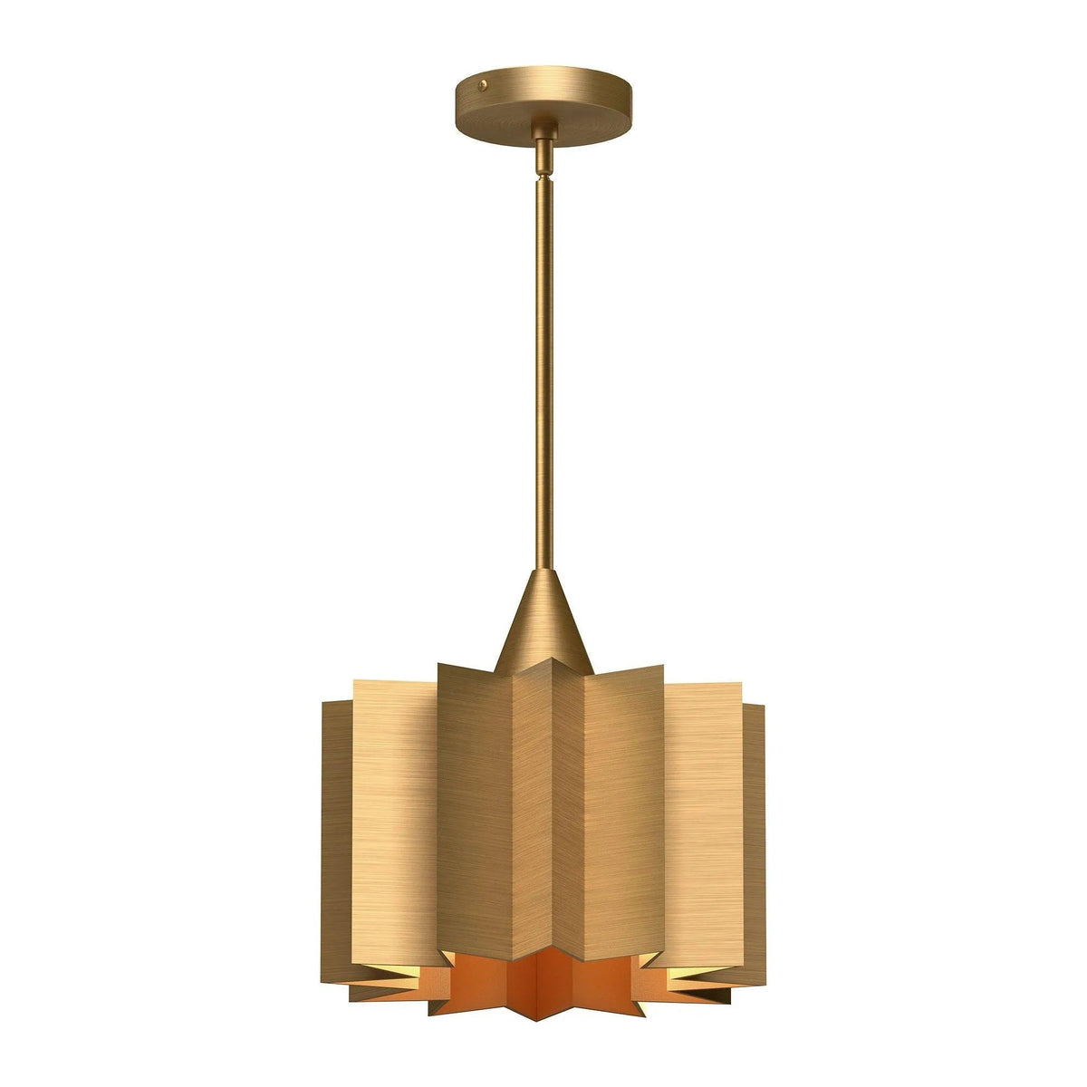 Alora Lighting - Plisse Round Pendant - PD528412AG | Montreal Lighting & Hardware