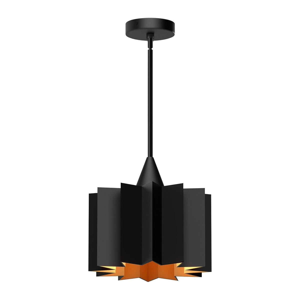 Alora Lighting - Plisse Round Pendant - PD528412MB | Montreal Lighting & Hardware