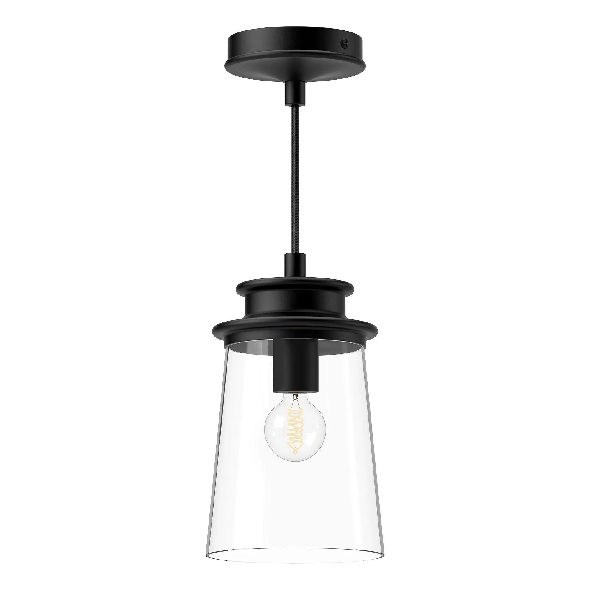 Alora Lighting - Quincy Pendant - PD533006MBCL | Montreal Lighting & Hardware