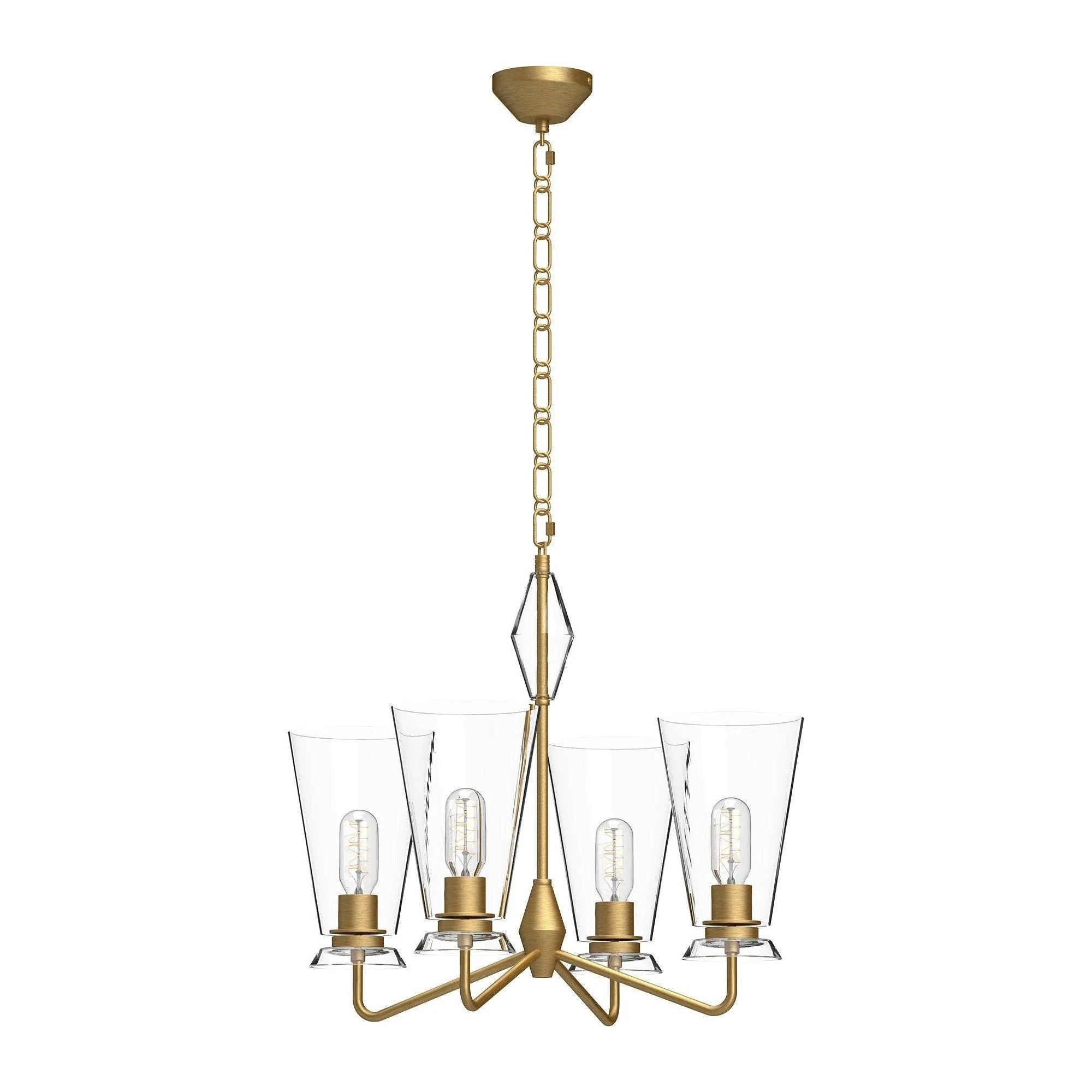 Alora Lighting - Salem Chandelier - CH570423BGCL | Montreal Lighting & Hardware