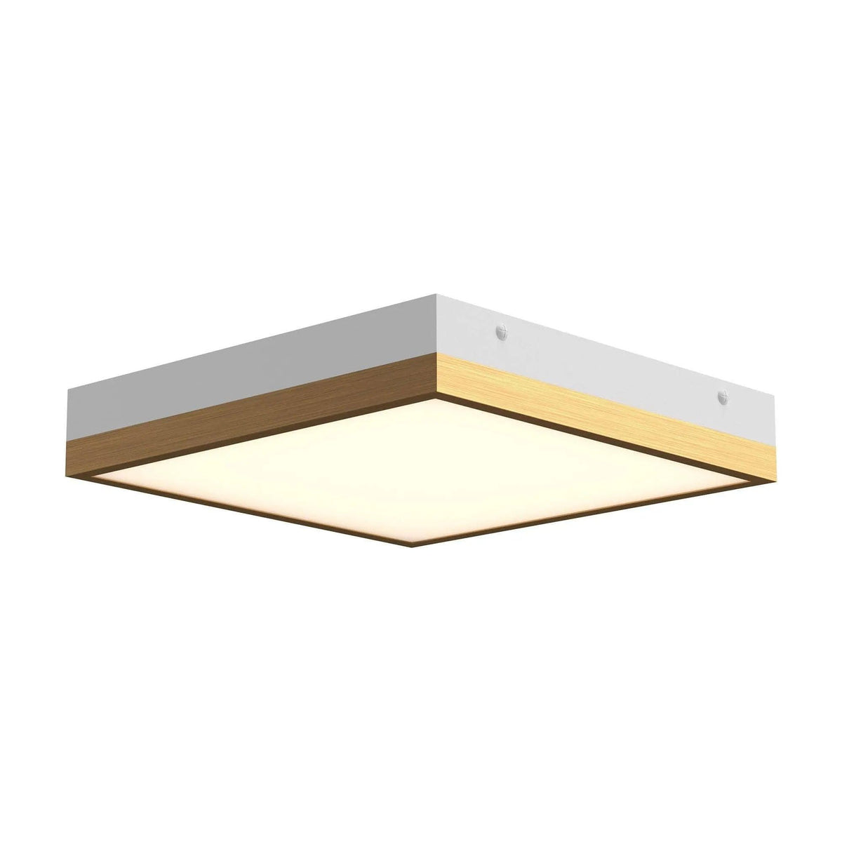 Alora Lighting - Sydney Two-Tone LED Flush Mount - FM553211AGWH | Montreal Lighting & Hardware