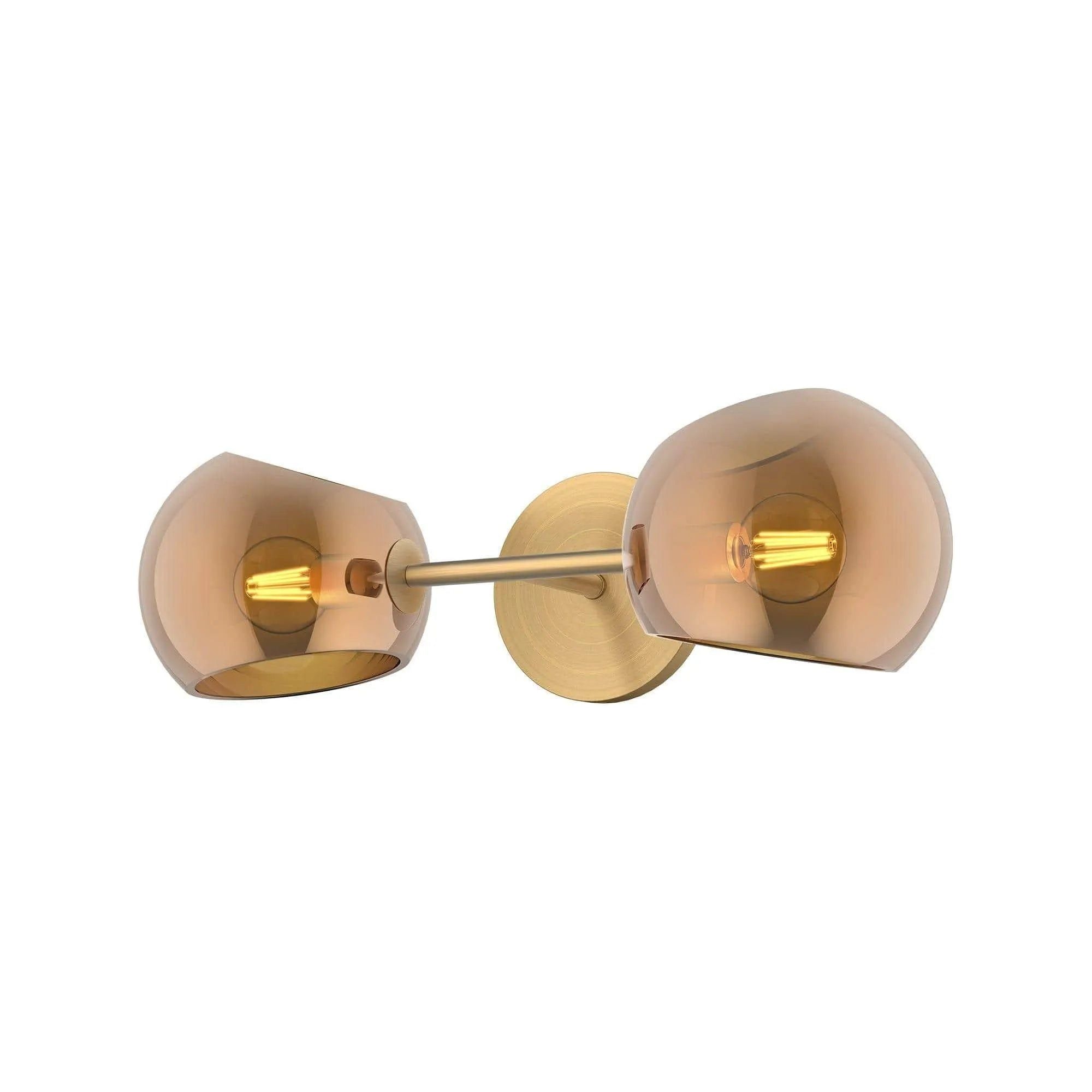 Alora Lighting - Willow Double Wall Sconce - WV548217BGCP | Montreal Lighting & Hardware