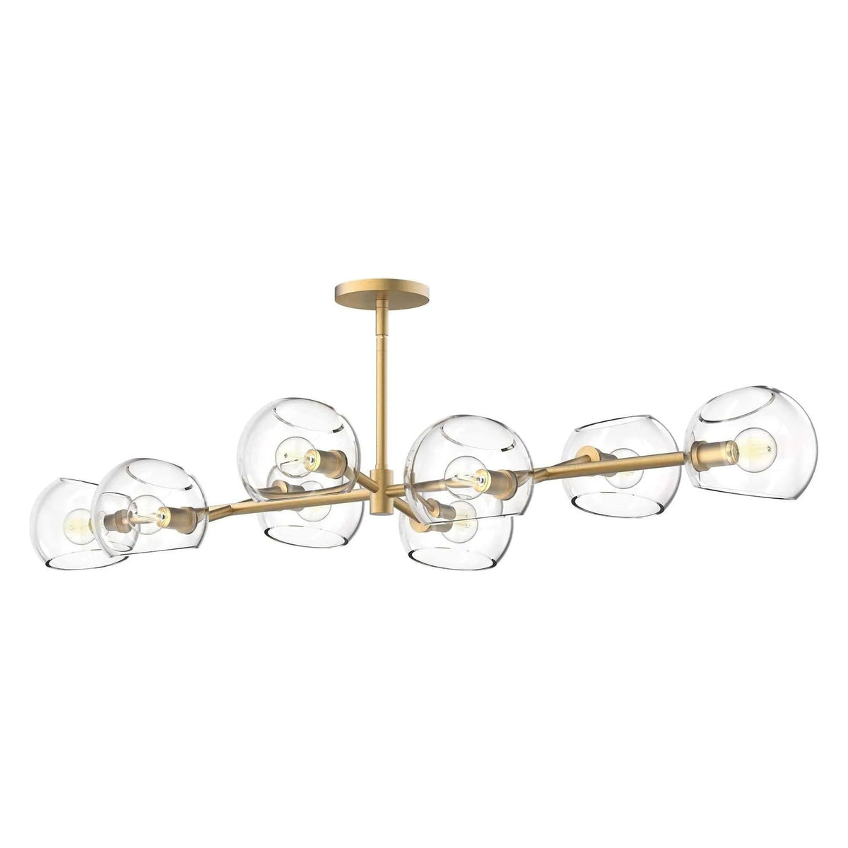 Alora Lighting - Willow Linear Pendant - LP548848BGCL | Montreal Lighting & Hardware