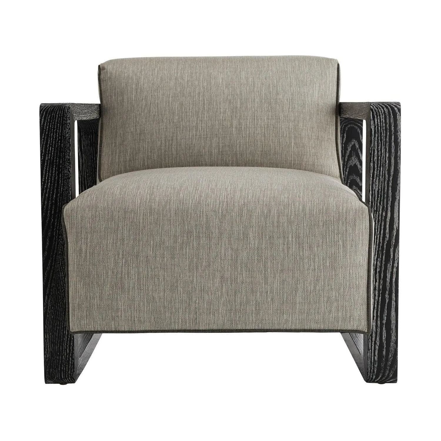 Arteriors - Duran Chair Fossil Tweed Black Cerused - DJ8070 | Montreal Lighting & Hardware