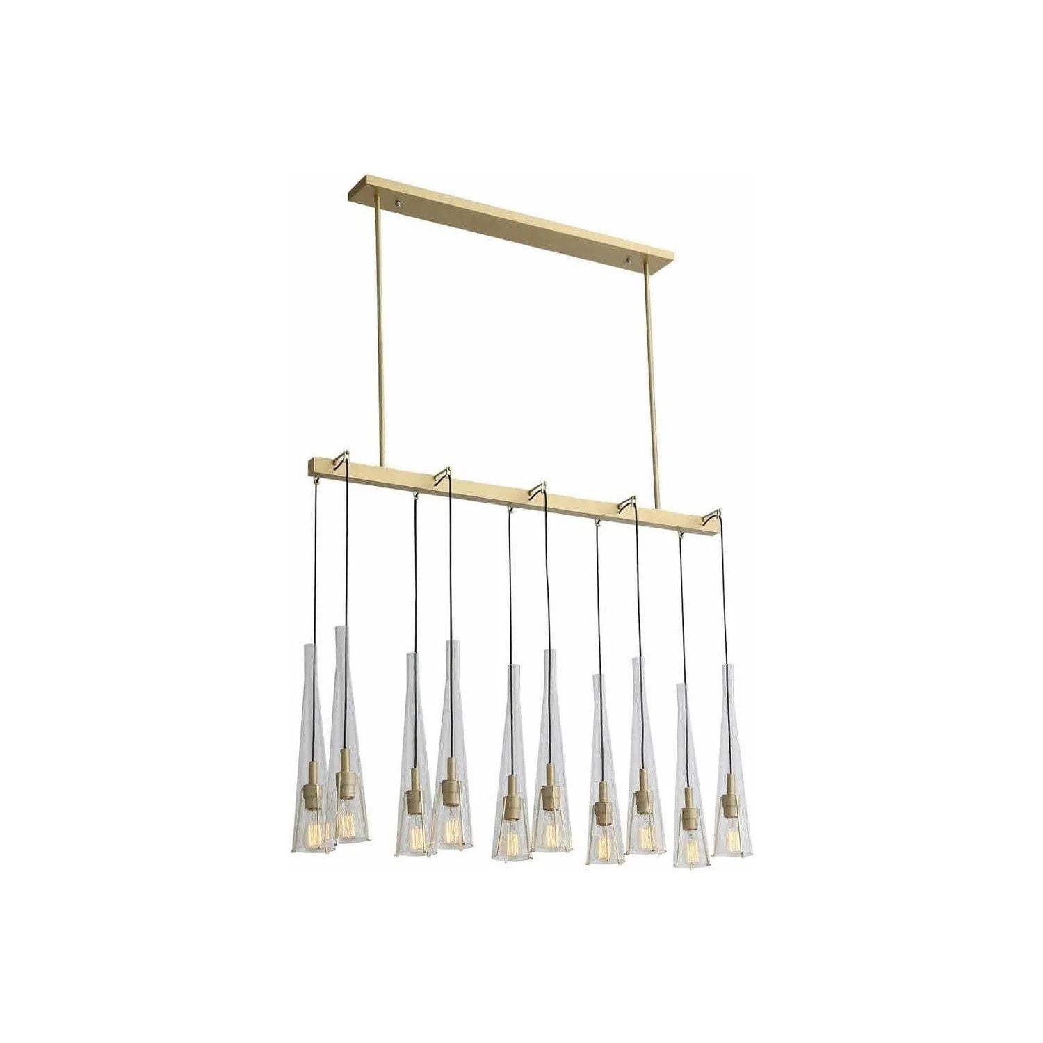 Avenue Lighting - Abbey Park Linear Chandelier - HF8133-BB | Montreal Lighting & Hardware