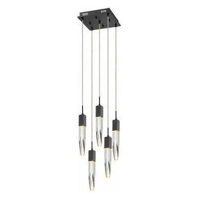 Avenue Lighting - Aspen 5 Multi Pendant - HF1900-5-AP-BK-C | Montreal Lighting & Hardware