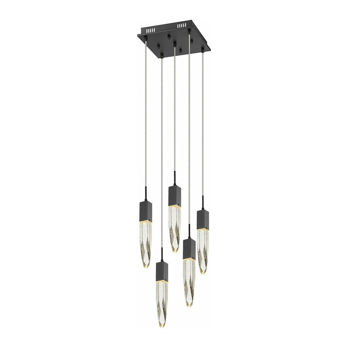 Avenue Lighting - Aspen 5 Multi Pendant - HF1900-5-AP-BK | Montreal Lighting & Hardware