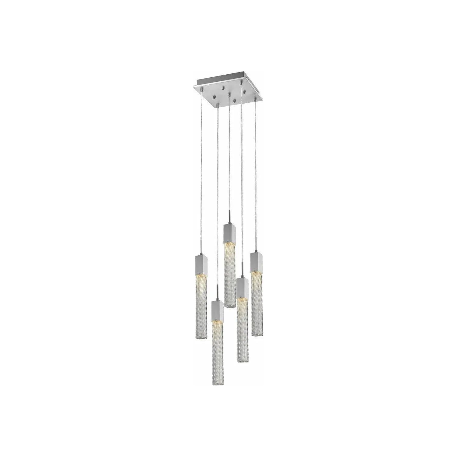 Avenue Lighting - Boa Square 5 Pendant - HF1900-5-BOA-CH | Montreal Lighting & Hardware