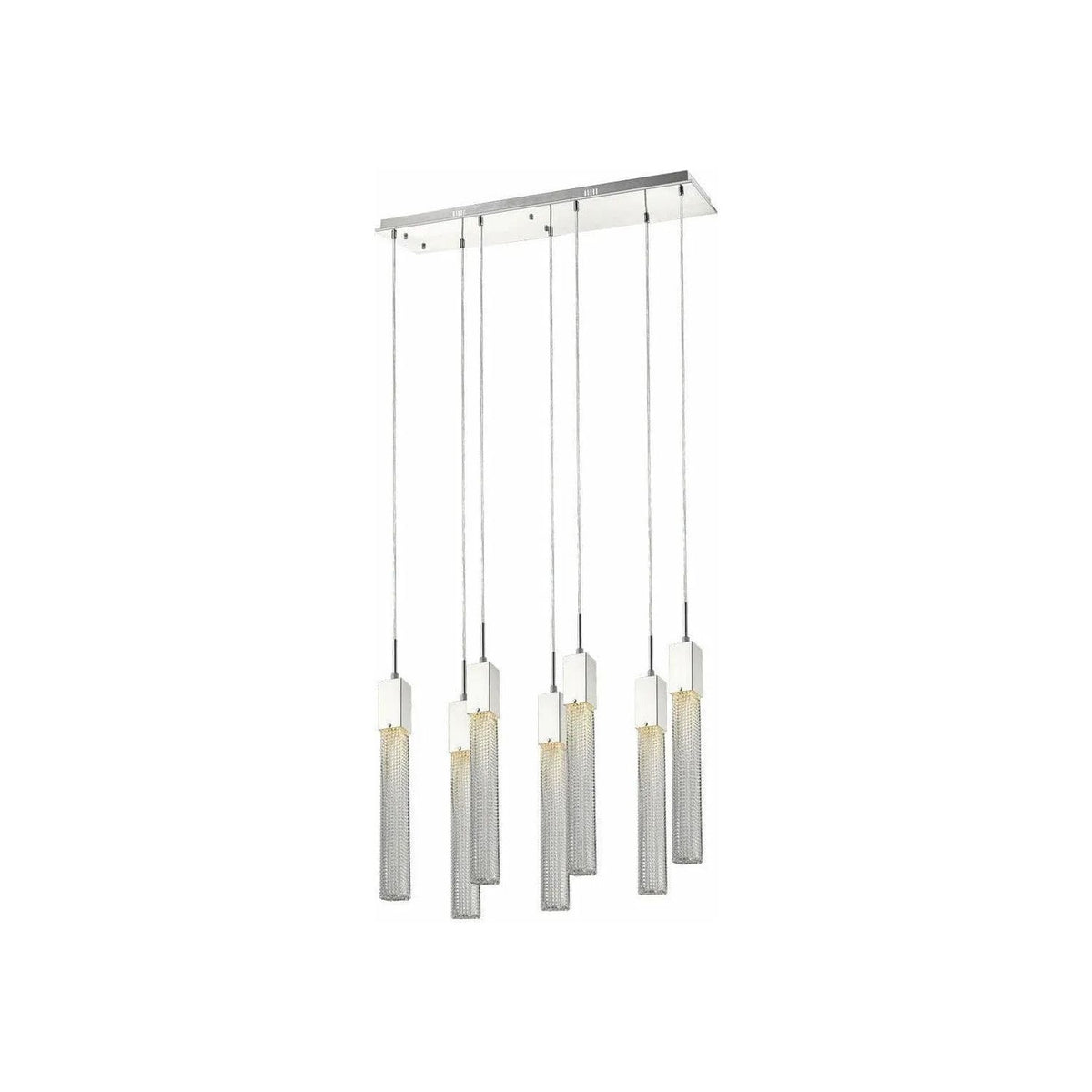 Avenue Lighting - Boa Square Linear Multi Pendant - HF1900-7-BOA-CH | Montreal Lighting & Hardware