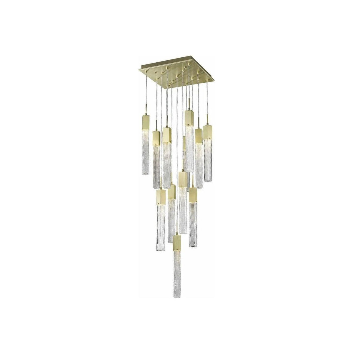 Avenue Lighting - Boa Square Multi Pendant - HF1905-13-BOA-BB | Montreal Lighting & Hardware