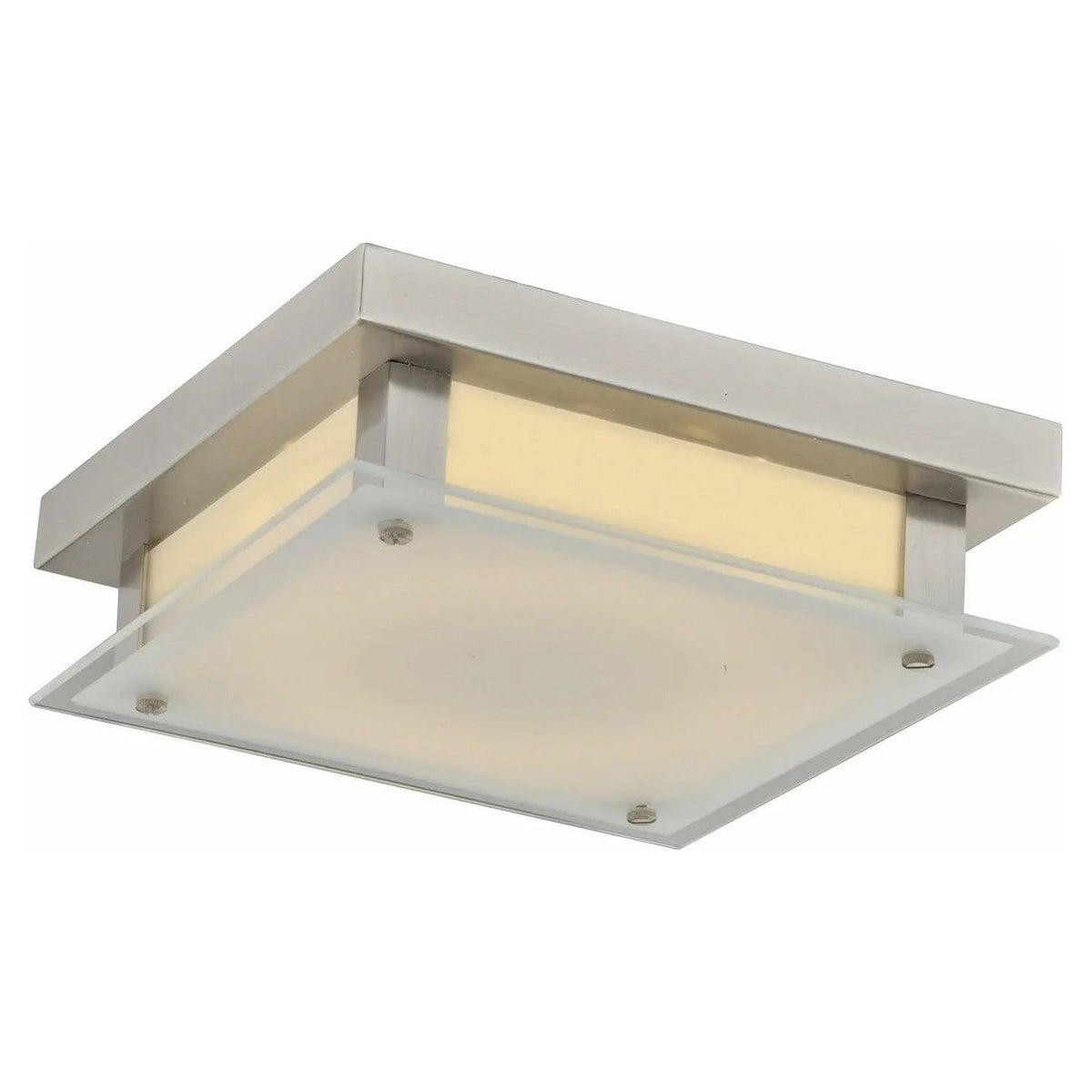 Avenue Lighting - Cermack St. Square Diffuser LED Flush Mount - HF1103-BN | Montreal Lighting & Hardware