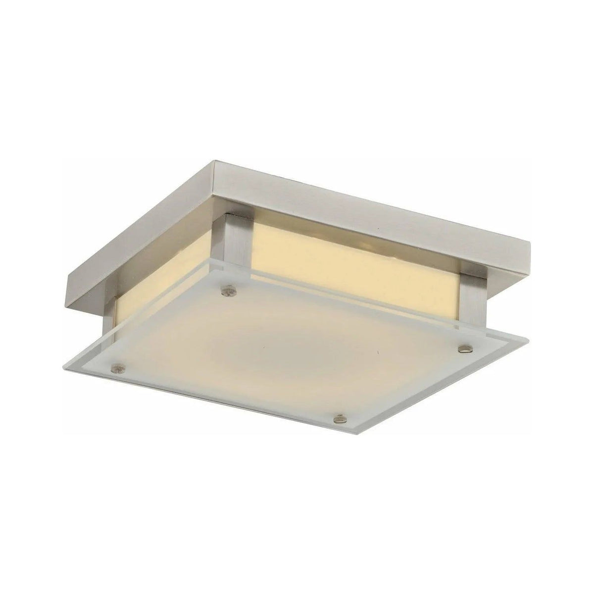 Avenue Lighting - Cermack St. Square Diffuser LED Flush Mount - HF1104-BN | Montreal Lighting & Hardware