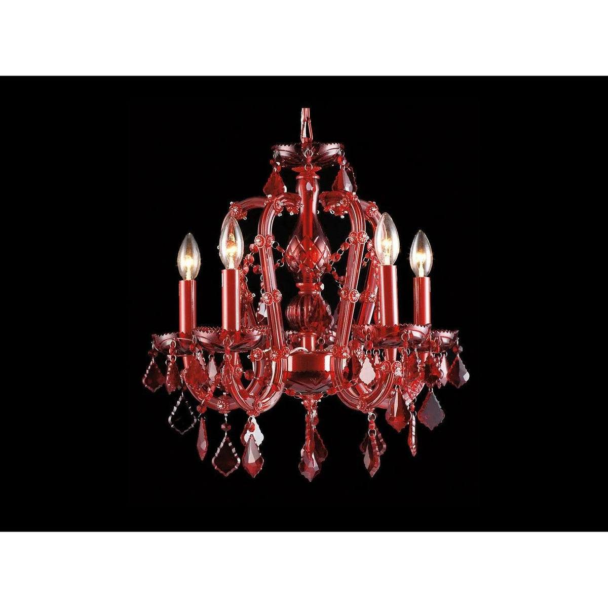 Avenue Lighting - Crimson Blvd. Chandelier - HF1037-RED | Montreal Lighting & Hardware