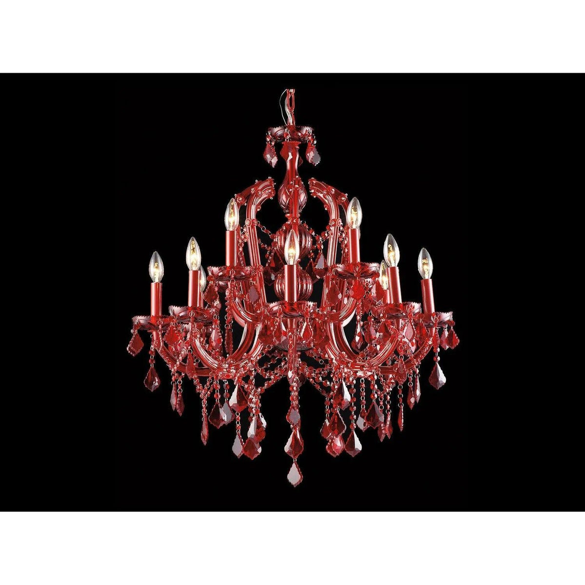 Avenue Lighting - Crimson Blvd. Chandelier - HF1039-RED | Montreal Lighting & Hardware