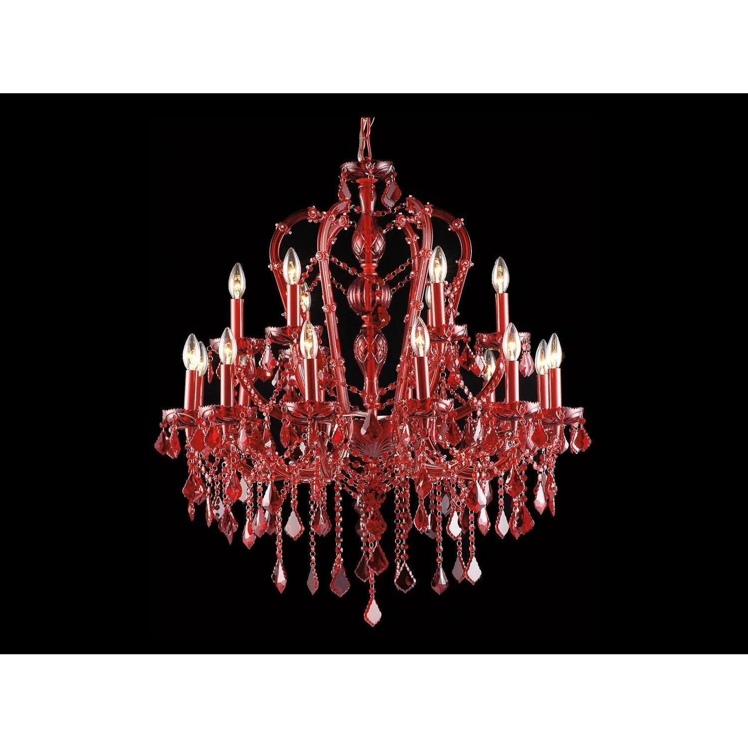 Avenue Lighting - Crimson Blvd. Chandelier - HF1040-RED | Montreal Lighting & Hardware