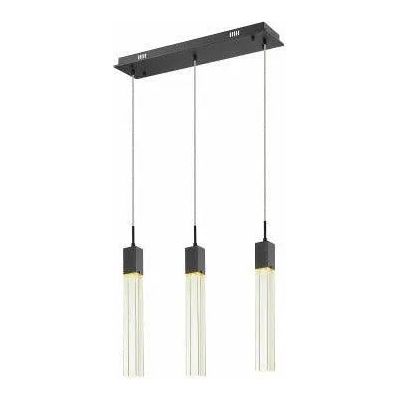 Avenue Lighting - Glacier Linear Multi Pendant - HF1900-3-GL-BK-C | Montreal Lighting & Hardware