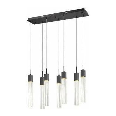 Avenue Lighting - Glacier Linear Multi Pendant - HF1900-7-GL-BK-C | Montreal Lighting & Hardware