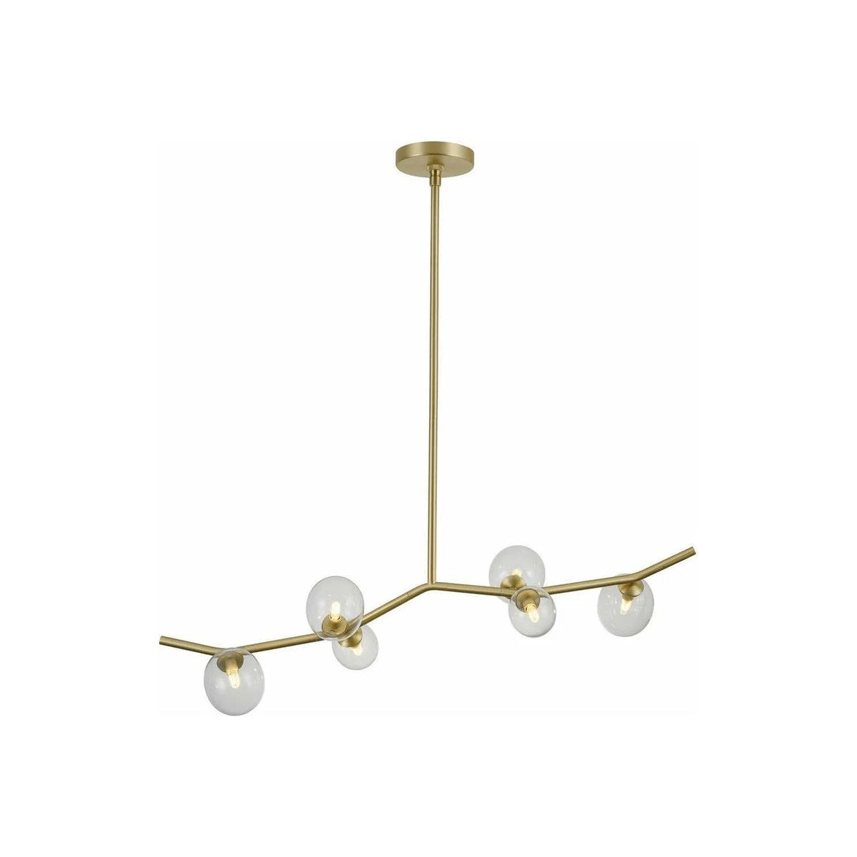 Avenue Lighting - Hampton Linear Chandelier - HF4806-CLR | Montreal Lighting & Hardware