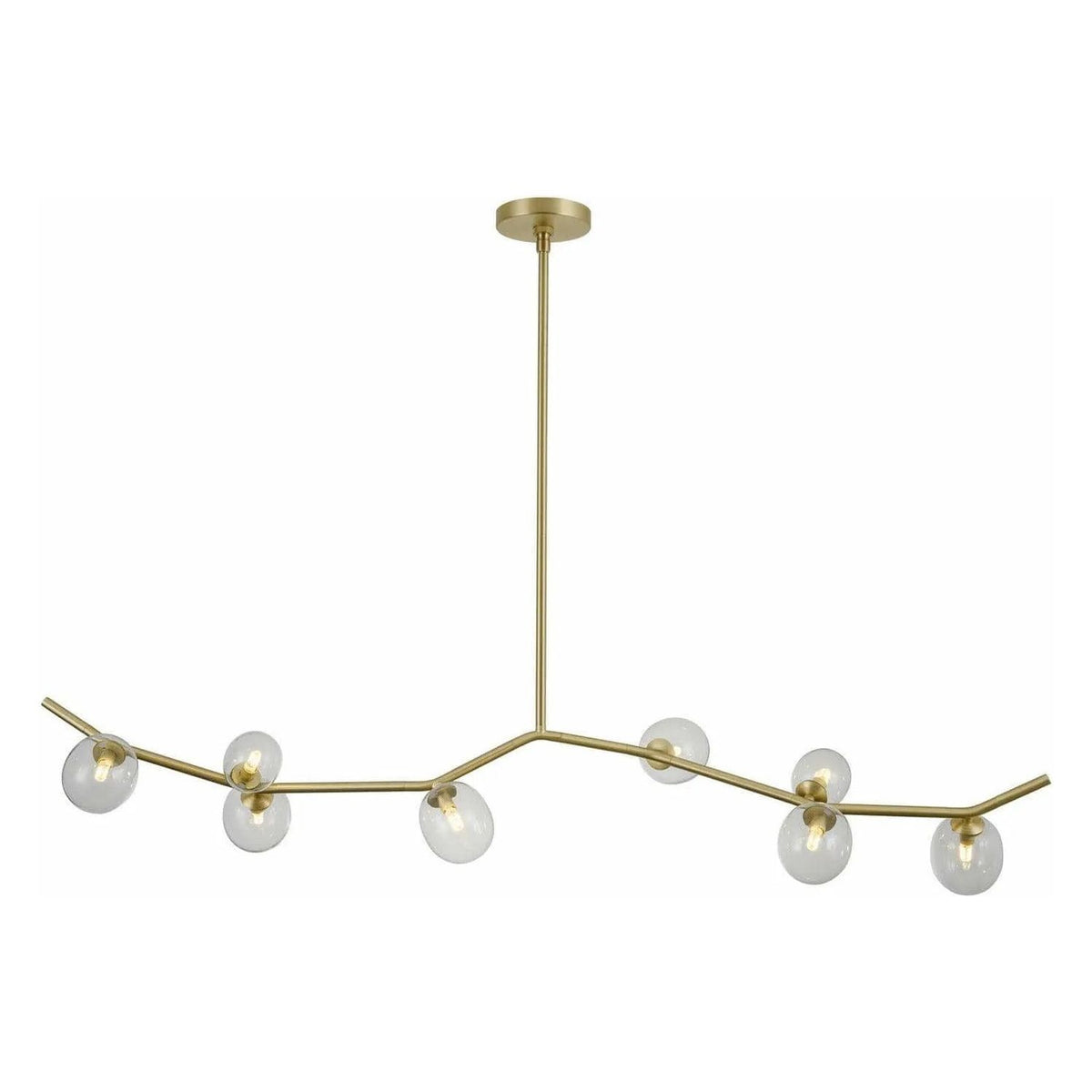 Avenue Lighting - Hampton Linear Chandelier - HF4808-CLR | Montreal Lighting & Hardware