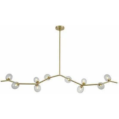 Avenue Lighting - Hampton Linear Chandelier - HF4810-CLR | Montreal Lighting & Hardware