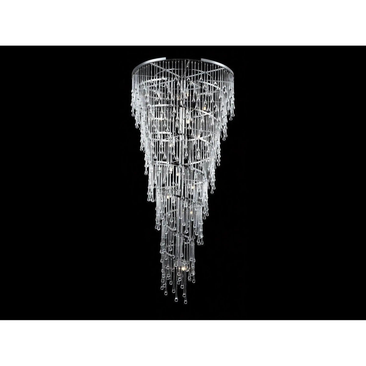 Avenue Lighting - Hollywood Blvd. Foyer Chandelier - HF1805-PN | Montreal Lighting & Hardware