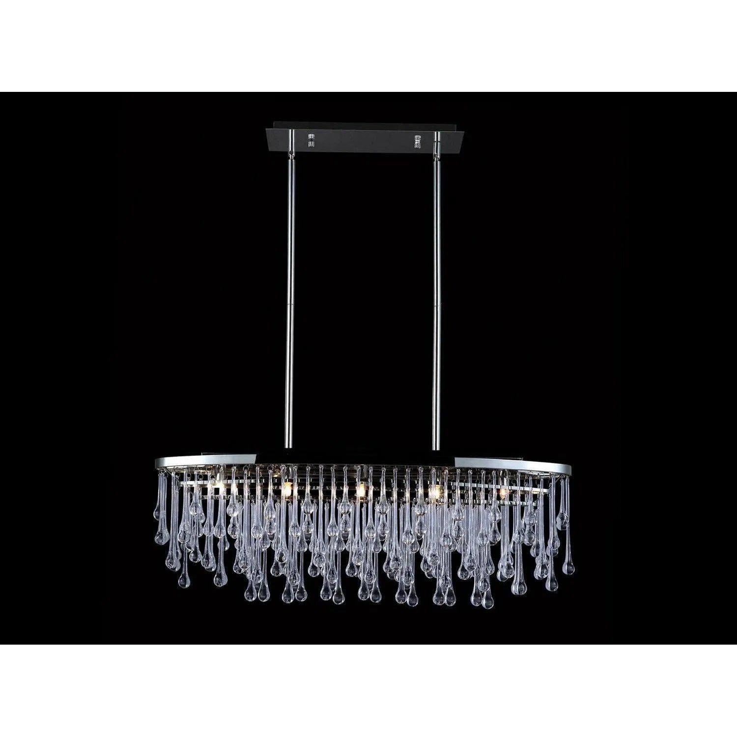 Avenue Lighting - Hollywood Blvd. Oval Chandelier - HF1806-PN | Montreal Lighting & Hardware