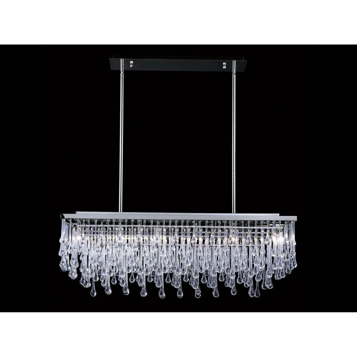 Avenue Lighting - Hollywood Blvd. Rectangular Chandelier - HF1807-PN | Montreal Lighting & Hardware