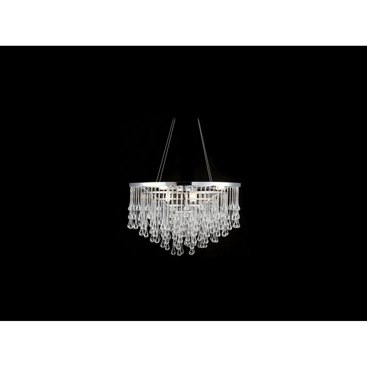 Avenue Lighting - Hollywood Blvd. Round Chandelier - HF1809-PN | Montreal Lighting & Hardware