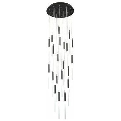 Avenue Lighting - Main St. Multi Pendant - HF2021-FR-BK | Montreal Lighting & Hardware