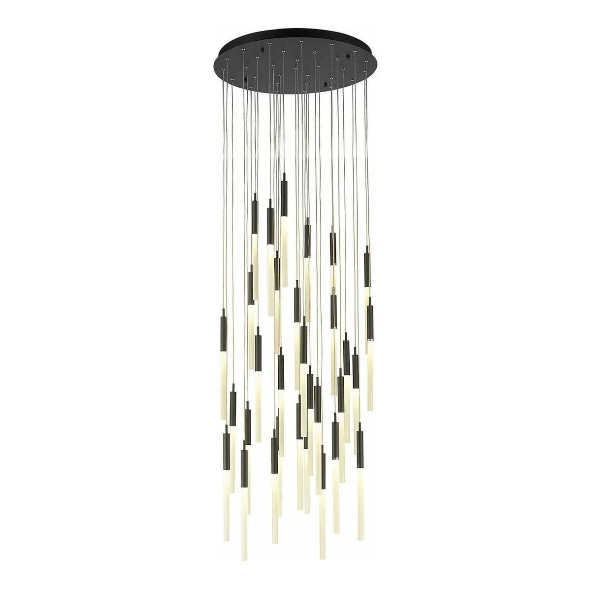 Avenue Lighting - Main St. Multi Pendant - HF2031-FR-BK | Montreal Lighting & Hardware