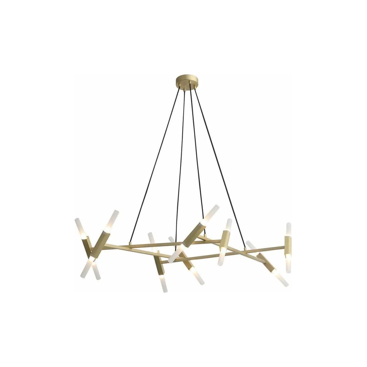 Avenue Lighting - Manhattan Ave. Linear Chandelier - HF6016-BB | Montreal Lighting & Hardware