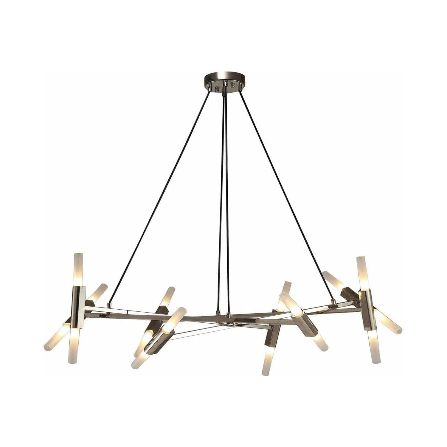 Avenue Lighting - Manhattan Ave. Linear Chandelier - HF6016-PN | Montreal Lighting & Hardware