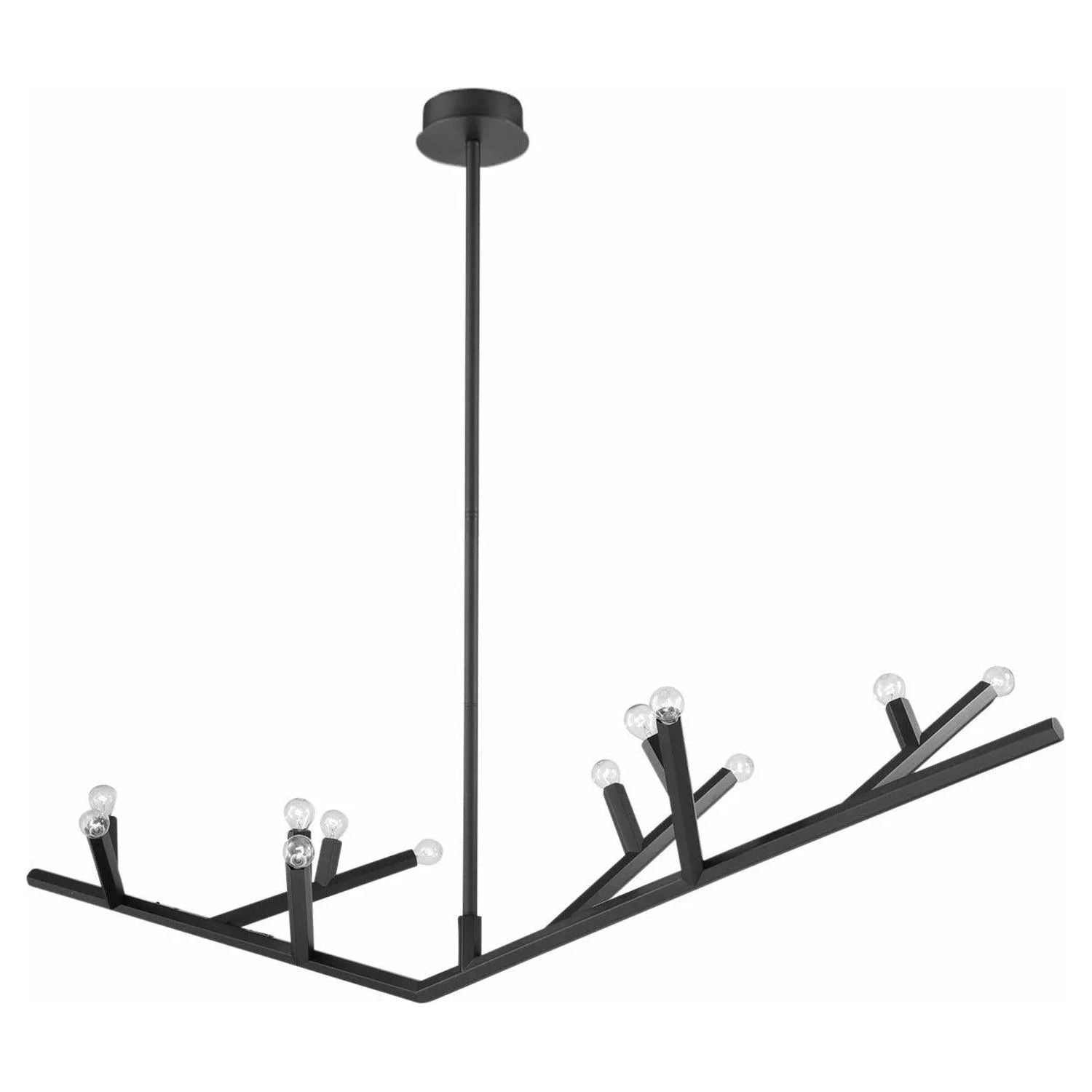 Avenue Lighting - Oaks Linear Pendant - HF8812-BLK | Montreal Lighting & Hardware