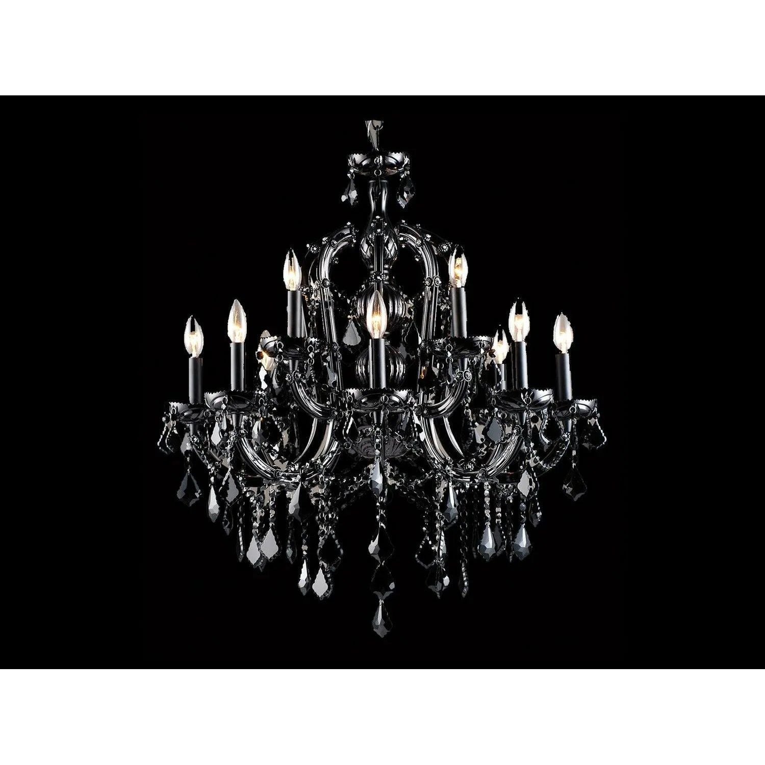 Avenue Lighting - Onyx Ln. Chandelier - HF1039-BLK | Montreal Lighting & Hardware